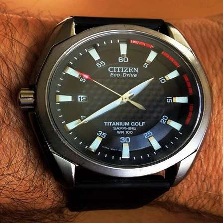 citizen eco drive titanium sapphire wr 10 bar